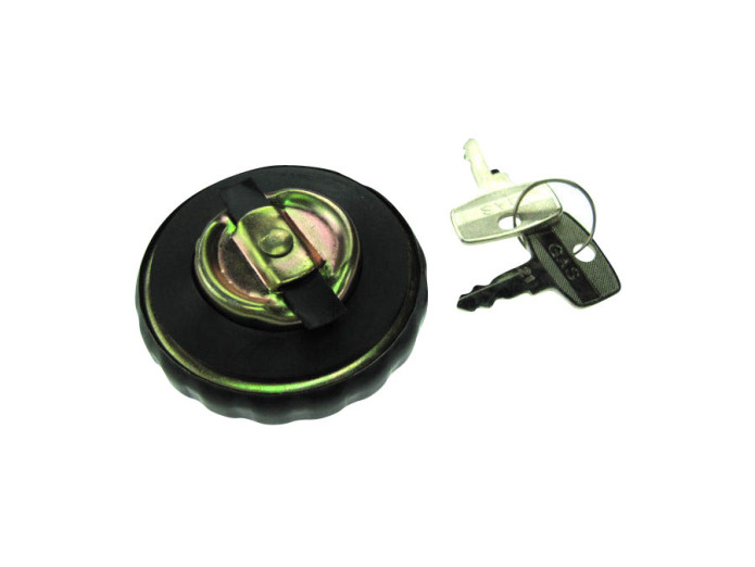 Tankdop bajonet 30mm Puch Maxi zwart met slot 