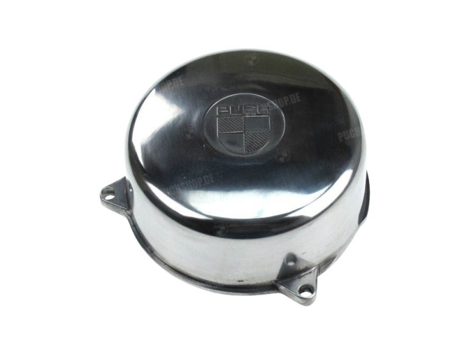 Flywheel cover Puch Monza / M50 / Colorado aluminium logo
