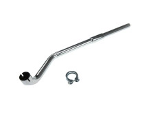 Exhaust manifold 22mm Sachs 504 / 505 chrome right angled