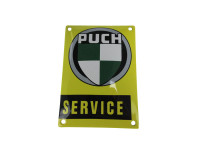 Sign Enamel Puch Service 14x10cm