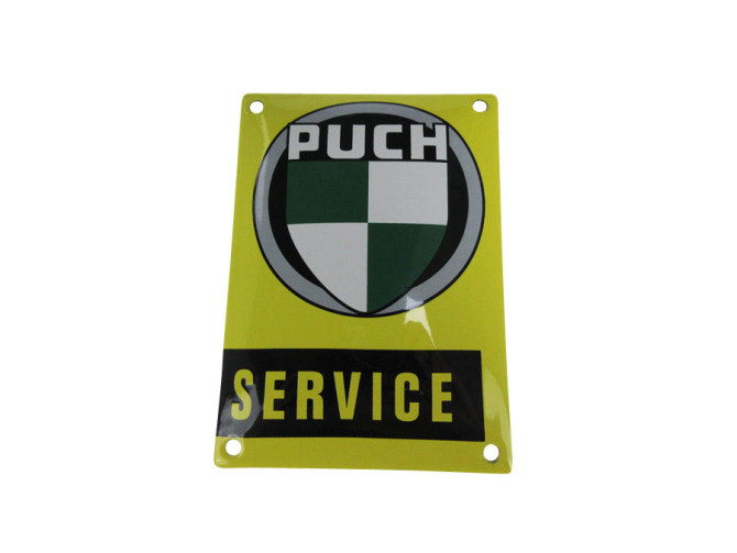 Schild Emaille Puch Service 14x10cm product