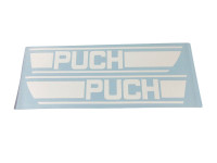 Tank sticker set Puch X30 fuel tank white 