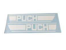 Tank sticker set Puch X30 fuel tank white 