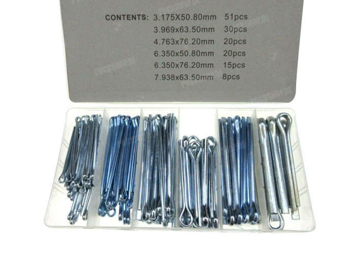 Cotter assortment set 144-pieces