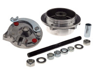 Hub Puch Maxi / X30 Grimeca 5 star wheel leleu front with brake anchor plate