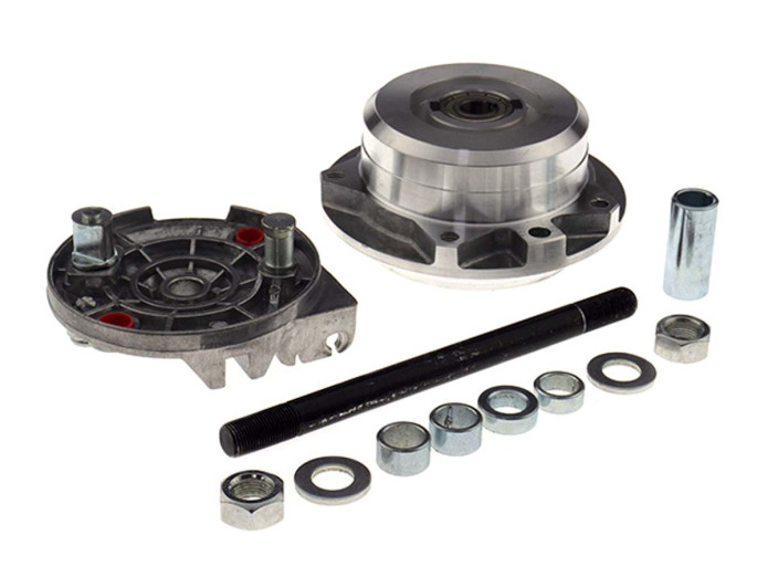 Hub Puch Maxi / X30 Grimeca 5 star wheel leleu front with brake anchor plate