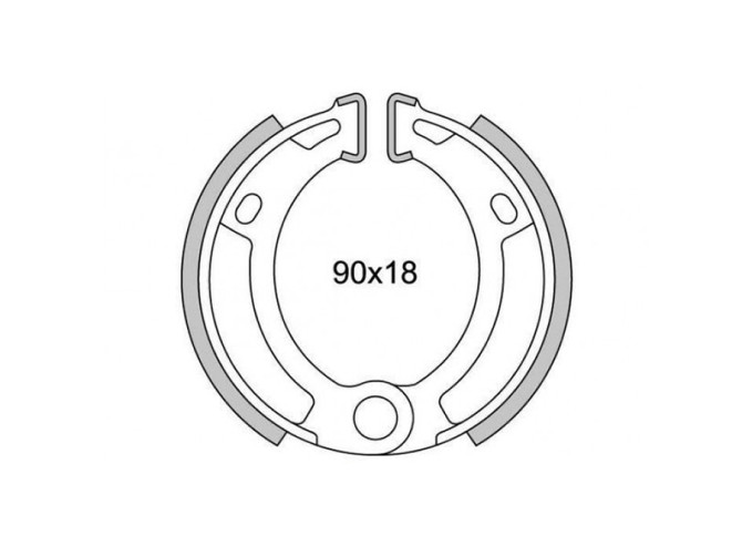 Brake shoes Puch Magnum X front / rear wheel (90x18mm) product