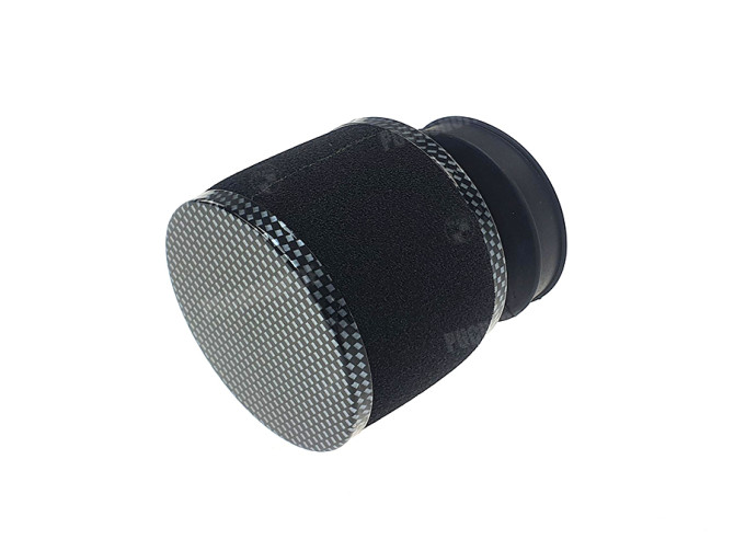 Air filter 60mm foam black with carbon look Dellorto SHA main