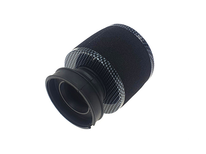 Luchtfilter 60mm schuim zwart met carbon look Dellorto SHA product