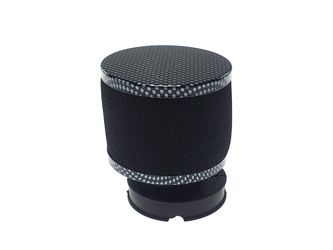 Luchtfilter 60mm schuim zwart met carbon look (Dellorto SHA) product