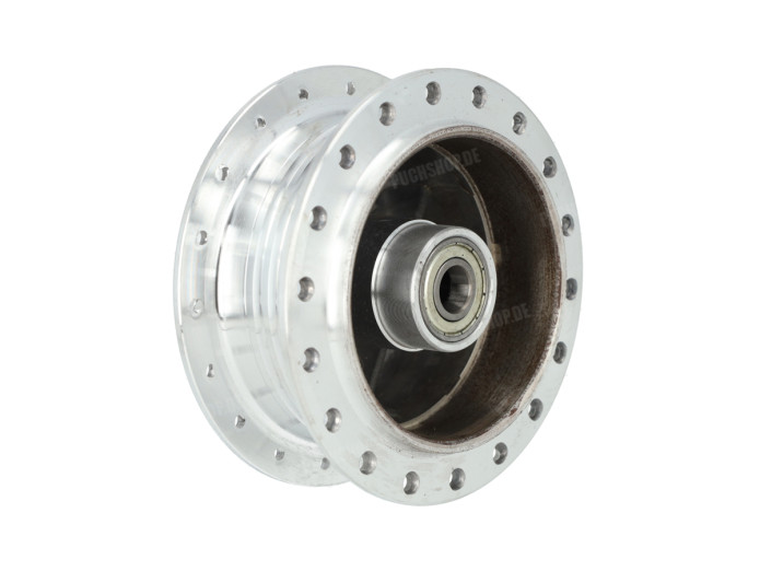 Hub Puch Maxi / X30 spoke wheel front aluminum polished