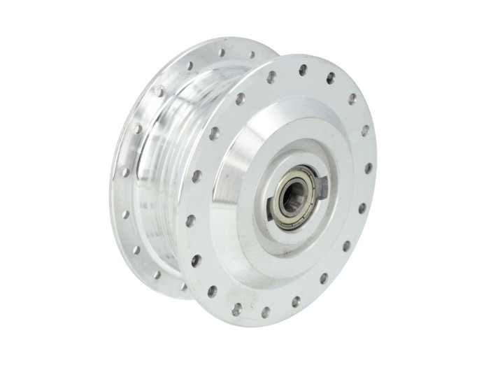 Hub Puch Maxi / X30 spoke wheel front aluminum polished