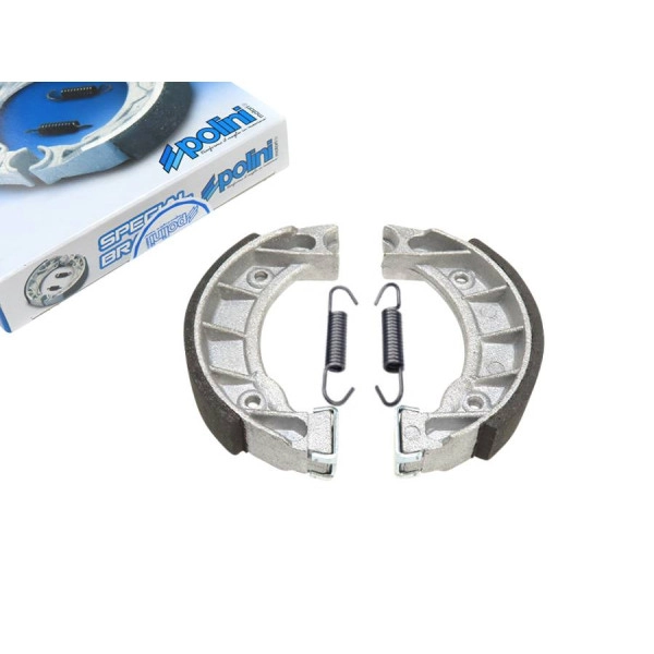 Brenta 01241 Brake Shoes (80x18mm) For Puch Maxi – Front/Rear Drum Brake Pads, Italian Made