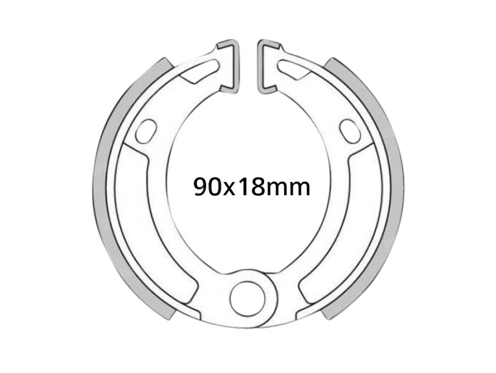 Brake shoes Puch Magnum X (90x18mm)