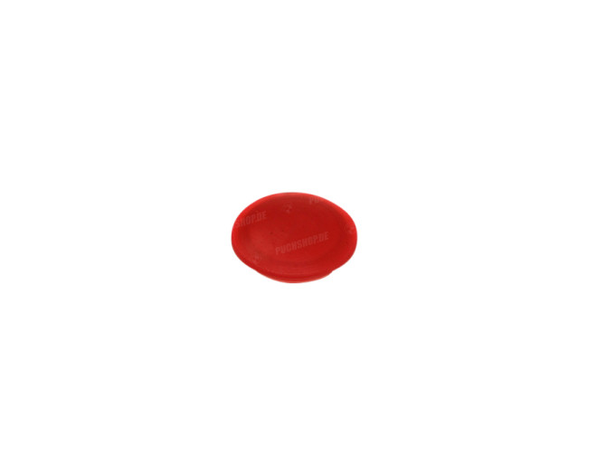 Remankerplaat Puch Maxi rood dopje achterzijde 12mm  main