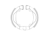 Brake shoes Puch Maxi S / N / X50 Polini AA race version Quality 80x18mm