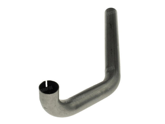 Exhaust manifold 28mm Hercules Prima M P3 / Sachs 504 / 505 left-hand bend slide-on raw