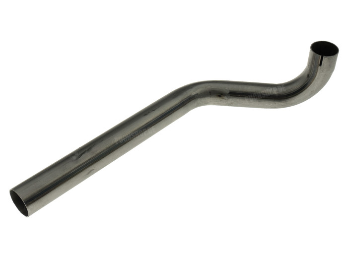 Exhaust manifold 28mm Hercules Prima M P3 / Sachs 504 / 505 left-hand bend slide-on raw