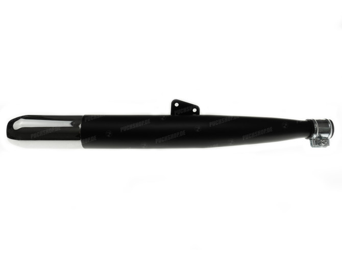 Exhaust silencer 60mm chrome / black 28mm Hercules / Sachs / universal main