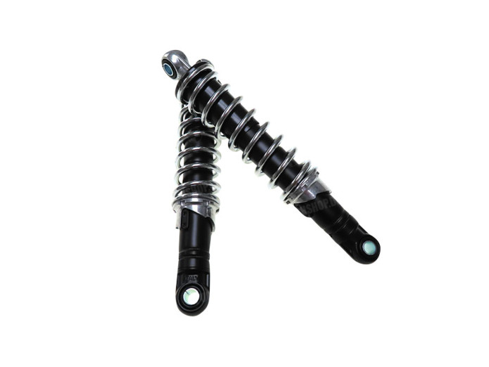 Schokbreker set 240mm IMCA zwart chroom voor Puch Magnum X