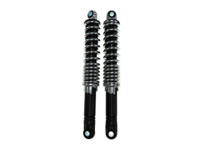 Shock absorber set 300mm IMCA chrome / black reinforced 
