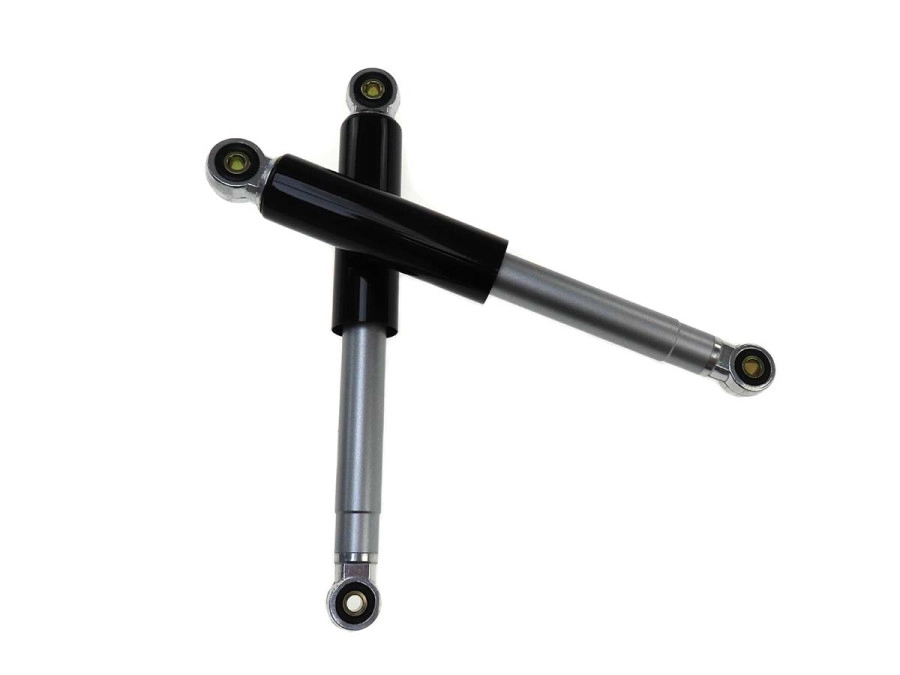 Schokdemper set universeel zwart 320mm - bromfier, mokick, bromfiets