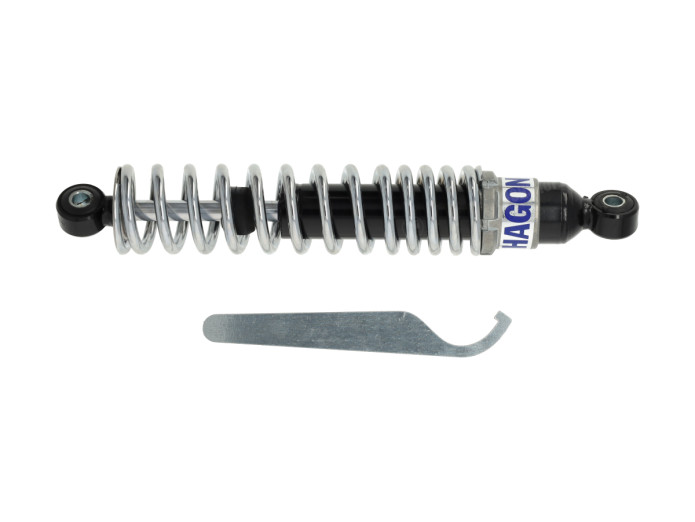 Schokbreker set 280mm HAGON Roadshocks SSC hydraulisch zwart / chroom 