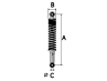 Schokbreker set 340mm YSS Pro-X RD220 hydraulisch zwart / chroom  thumb extra