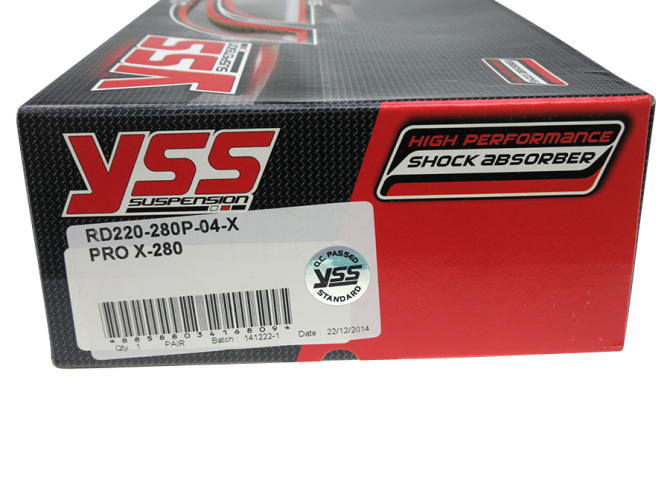 Shock absorber set 280mm YSS Pro-X RD220 hydraulic black  product