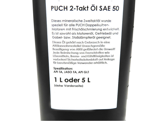 Puch 2T SAE 50 for Puch motorcycles 1 liter product