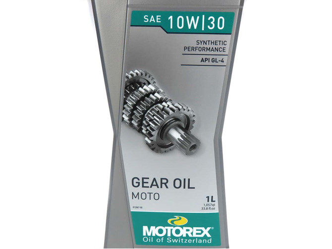 Koppelings-olie manuele versnellingsbak Motorex Moto Gear Oil SAE 10W/30 1 liter (Puch 2 / 3 versnelling / Z50) product