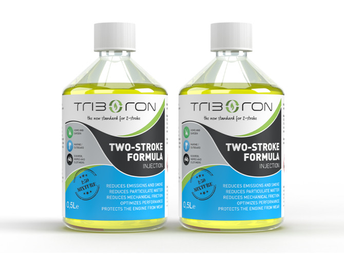 Triboron 2-takt Injection 500ml (2-takt olie vervanger) 2 flessen product