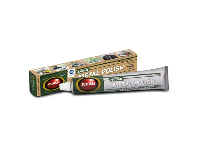 Autosol Natural Metal Polish pasta metaal / aluminium reiniger 75ml product