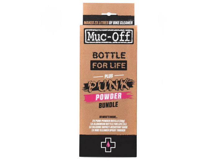 Muc-Off Bottle For Life Bundel + Punk Powder set