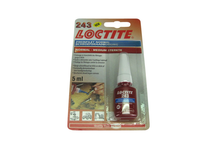 Loctite 243 5ml (medium strength blue) product