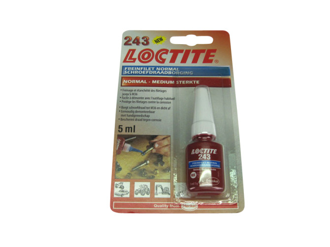 Loctite 243 5ml (middelsterk blauw) product