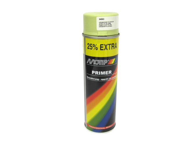 MoTip primer yellow spray paint 500ml product