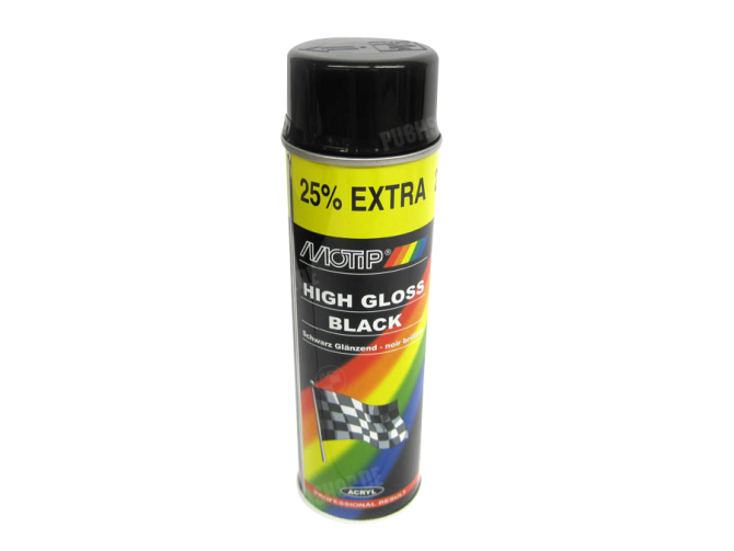 MoTip spray paint black gloss 500ml main