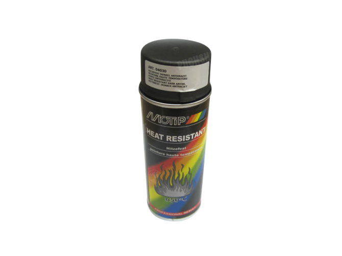 MoTip spray paint heat resistant anthracite 400ml 650°C main