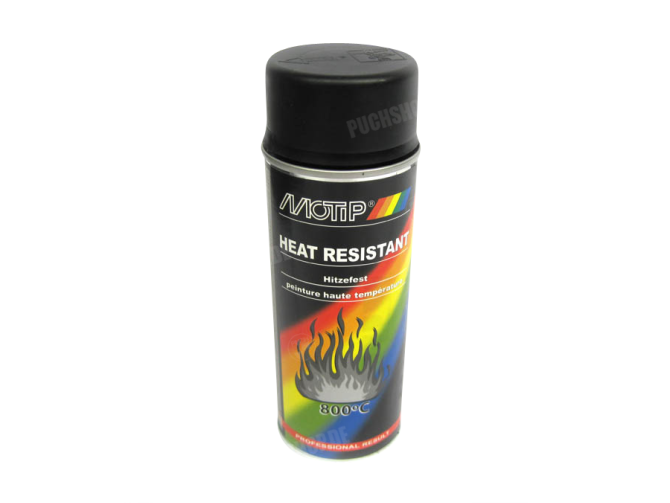 MoTip spray paint heat resistant black 400ml 650 degrees main