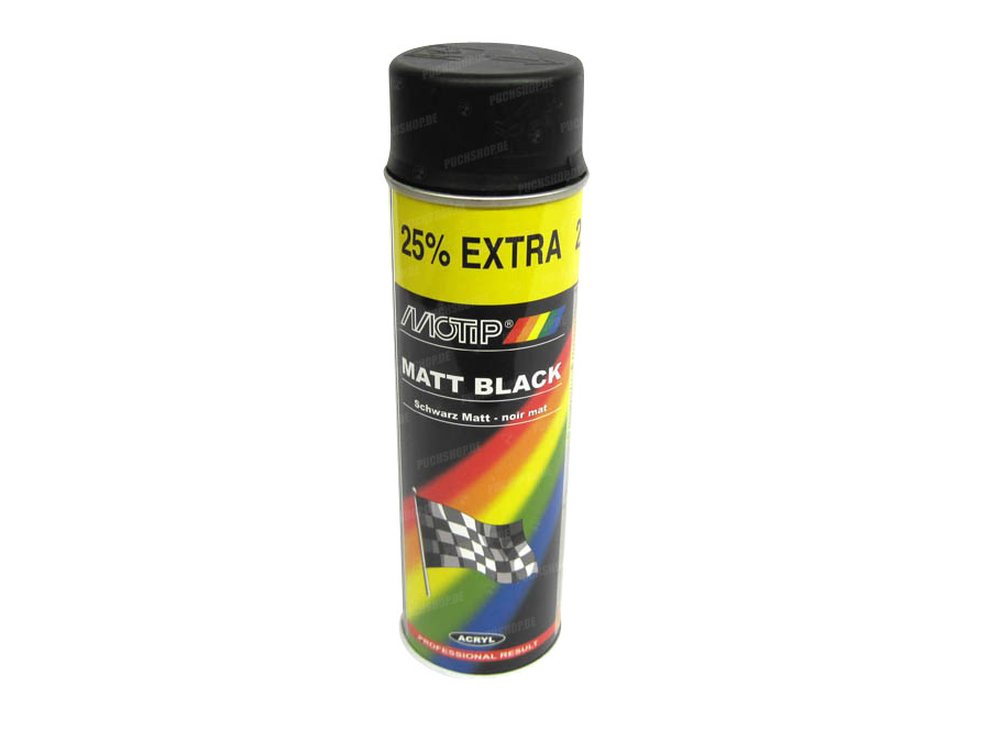 MoTip spray paint black matt black 500ml main