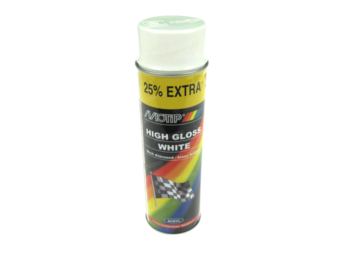 MoTip spray paint white high-gloss 500ml 1
