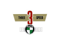 Transfer sticker achterspatbord voor Puch VS 50 D Three Speed
