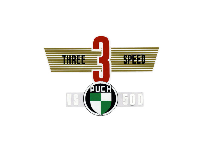 Transfer sticker achterspatbord voor Puch VS 50 D Three Speed product