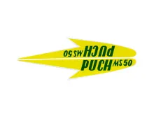 Tank transfer sticker set voor Puch MS 50 Geel