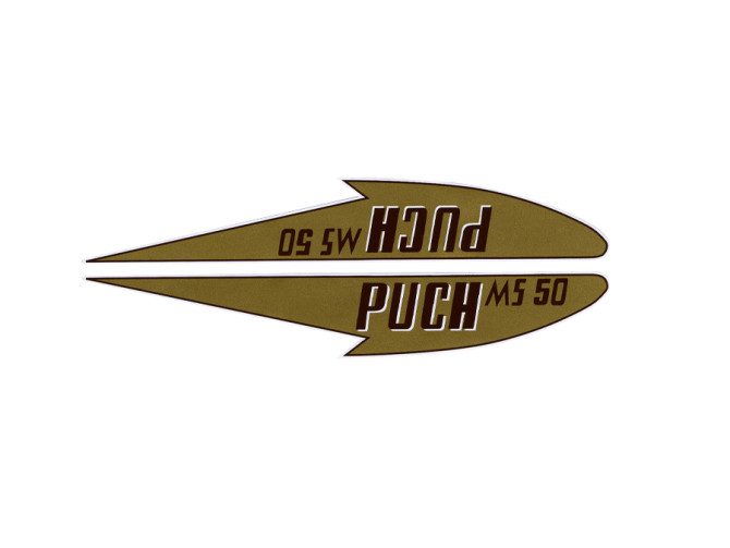 Tank transfer sticker set for Puch MS 50 brown product