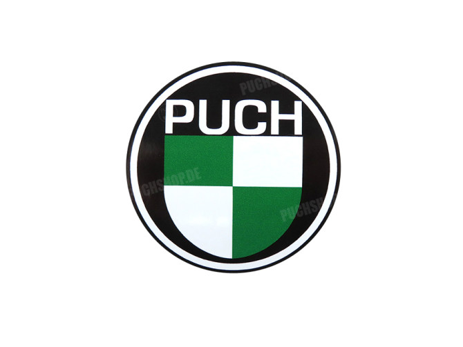 Aufkleber Puch logo rund 98mm main