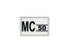 Sticker Puch MC 50II gereedschapbakje 