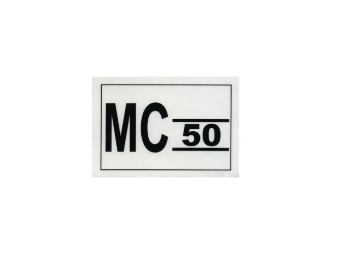 Sticker Puch MC 50II gereedschapbakje  product
