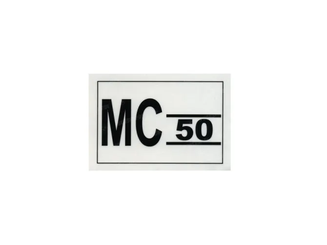 Sticker Puch MC 50II toolbox main